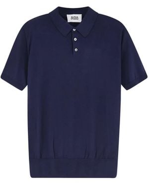 Alpha Studio Polo Shirts - Bleu