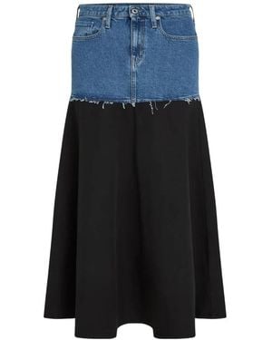 KARL LAGERFELD Jeans Gonna - Blau