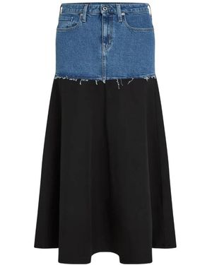 KARL LAGERFELD Rokken ,Blauw ,Katoen Jeans Gonna