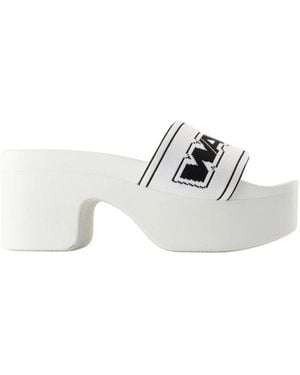 Alexander Wang Aw Webbing Platform Sandals - White