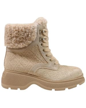 Guess Lace-Up Boots - Neutre