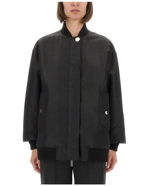 Sportmax Agape Stand-Collar Bomberjack - Zwart