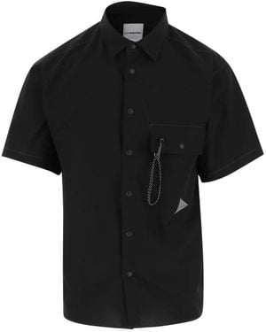 and wander Short Sleeve Shirts - Black