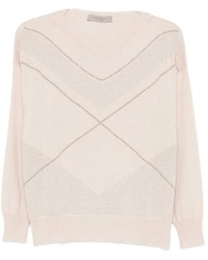 D.exterior V-Neck Knitwear - Neutro