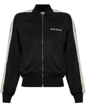 Palm Angels Sweatshirt Met Geborduurd Logo - Zwart