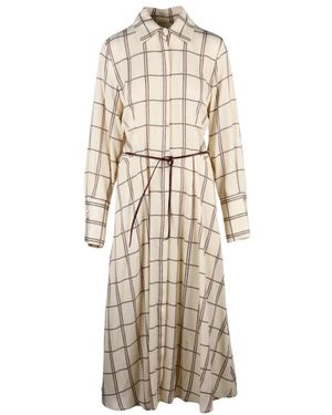 Crida Milano Kleedjes ,Chemisiere Shirt Dress - Naturel