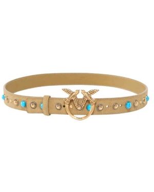 Pinko Love Berry Studs H3 Riem - Metallic