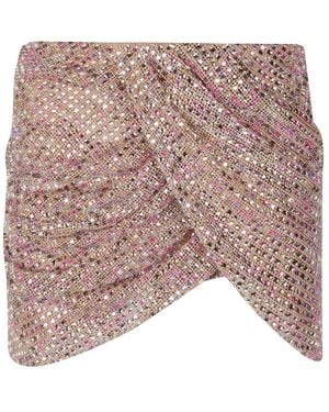 Self-Portrait Rokken ,Veelkleurig ,Crystal Embellished Mini Skirt - Meerkleurig