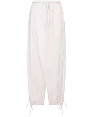 Marni Wide Trousers - Blanco