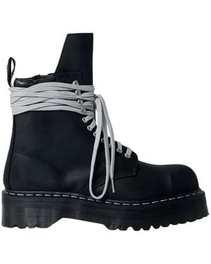 Rick Owens Quad Sole Steel Toe Laarzen - Zwart