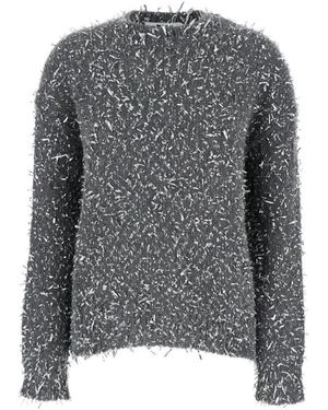 MSGM Grauer pullover maglia/sweater