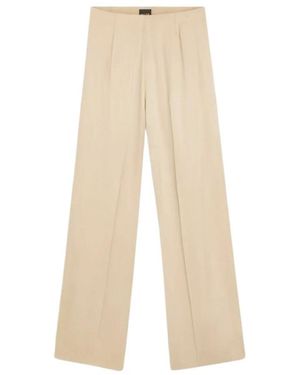 BOSS Wide Trousers - Natural