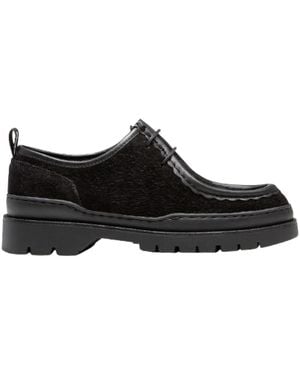 Kleman Schoenen ,Zwart ,Leer Major Vp Oak 2