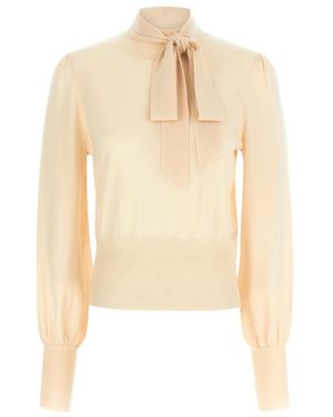 Zimmermann Pussybow Trui - Naturel