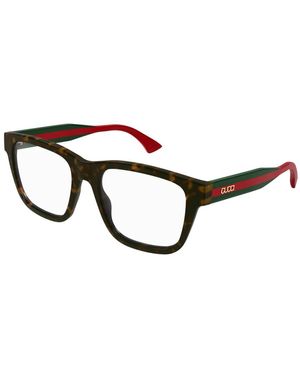 Gucci Mode Bril Montuur Zwart - Bruin