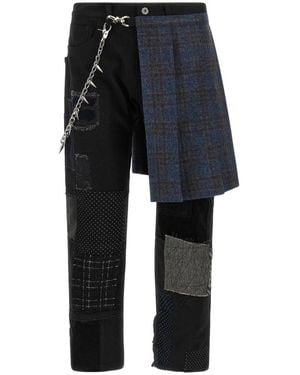 Junya Watanabe Straight Jeans - Negro