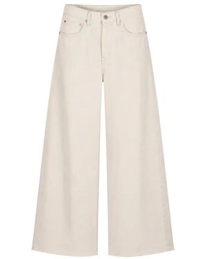 Denimist Jeans ,Katoen Teri Wide Leg Jean - Naturel