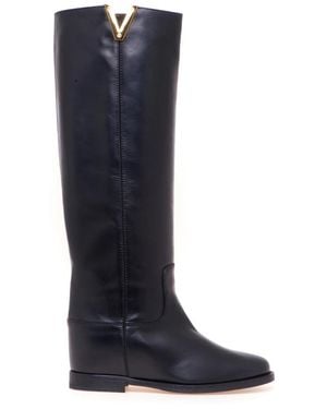 Via Roma 15 High Boots - Blue