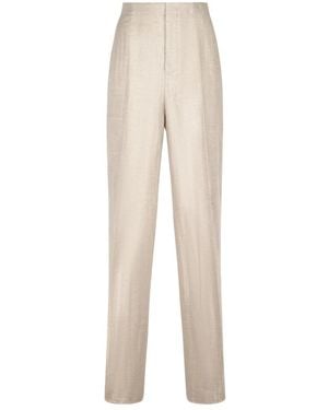 Tagliatore Straight Pants - Natural
