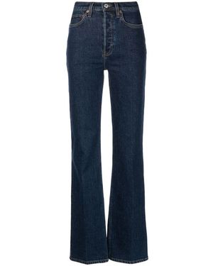 RE/DONE Jeans 70s Schlitzkniet gerade leg - Blau