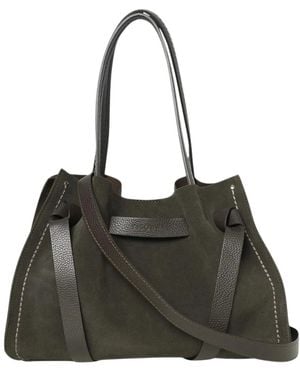 Plinio Visona' Tassen ,Bruin ,Tote Bags - Zwart