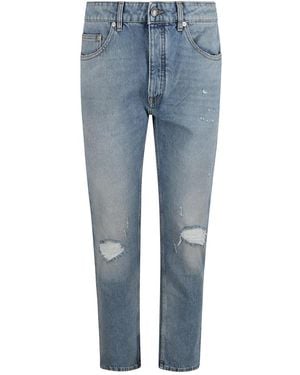 Palm Angels Slim-Fit Jeans - Azul