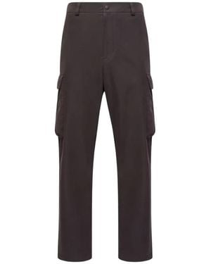 Moncler Broeken ,Zwart ,Rechte Broek - Grijs