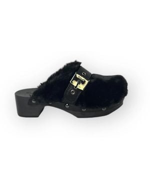 Scholl Heeled Mules - Blue