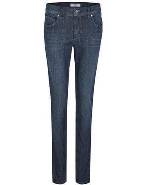 ANGELS Skinny Stone Used Jeans - Blau