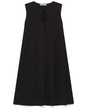 Maliparmi Soft Jersey Kleid - Schwarz