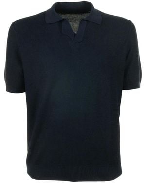Tagliatore Tops ,Blauw ,Polo Shirts - Zwart