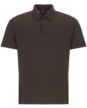 Zanone Polo Shirts - Brown