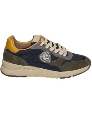 Blauer Sneakers - Bleu