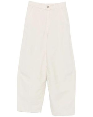 Alysi Wide Trousers - Blanco