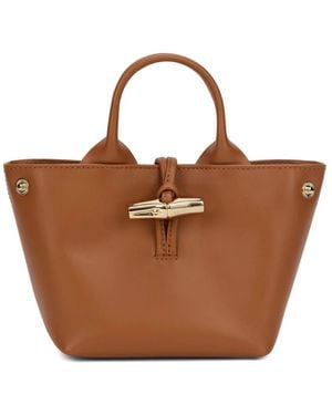 Longchamp Tote Bags - Marrone