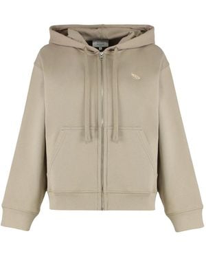 Maison Kitsuné Zip-Throughs - Naturel