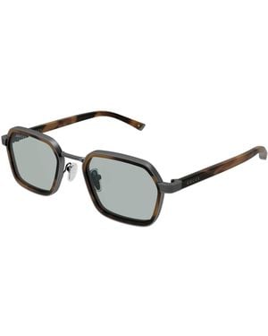 Gucci Sonnenbrille Mit Eckigem Rahmen - Braun