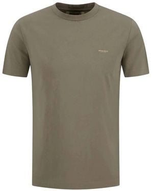 Woolrich Tops ,Bruin ,Katoen Cotton Logo T-Shirt - Groen