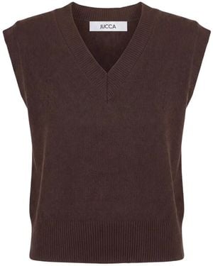 Jucca V-Ausschnitt Strickware - Braun