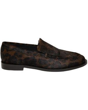 Gioseppo Schoenen ,Bruin ,Leer Ballerina Loafer - Zwart