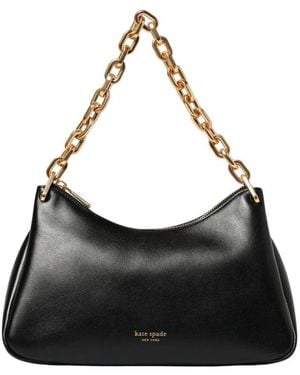 Kate Spade Elegante Schultertasche Mit Kettenriemen - Schwarz
