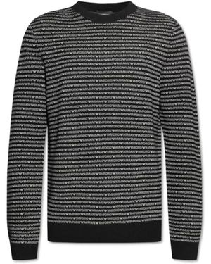 Emporio Armani Round-Neck Knitwear - Black