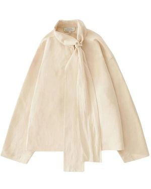 Studio Nicholson Overhemden ,Wol Colt Top - Naturel