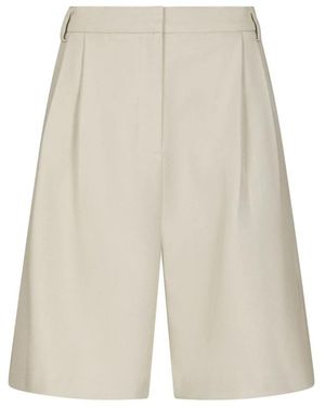 Neo Noir Korte Broeken ,Long Shorts - Naturel