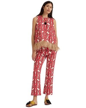 La DoubleJ Wide Trousers - Rosso