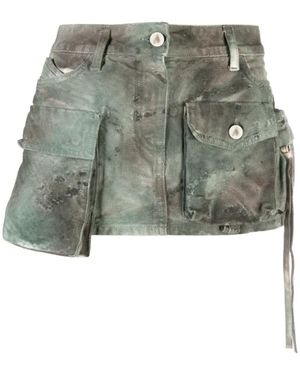 The Attico Denim Rok - Groen