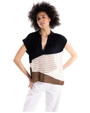 Akep V-Neck Knitwear - Negro