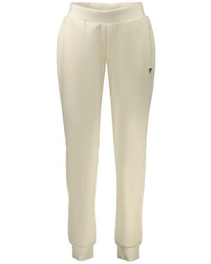 Guess Broeken ,Wit ,Polyester Olympe Lange Broek - Naturel