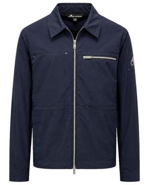 Moose Knuckles Jassen ,Blauw ,Katoen Overshirt