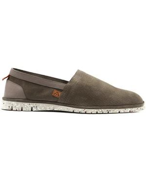 Ambitious Geperforeerde Suede Slip-On - Grijs